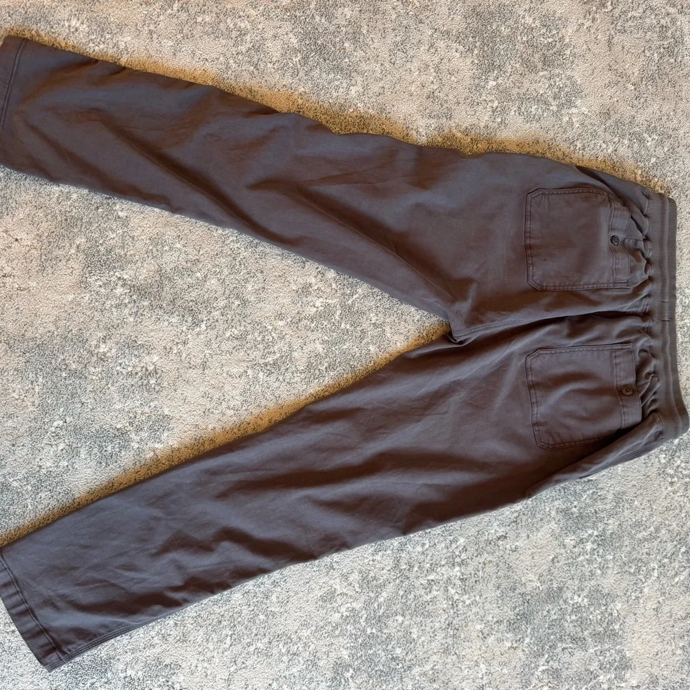 Faherty Mens Essential Drawstring Pants size XL, Dark Gray - Picture 2 of 6